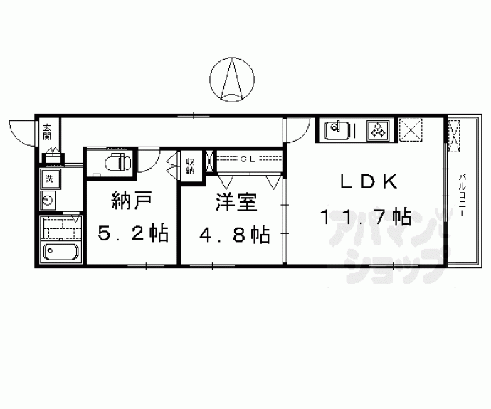【クレールメゾン タツア】間取