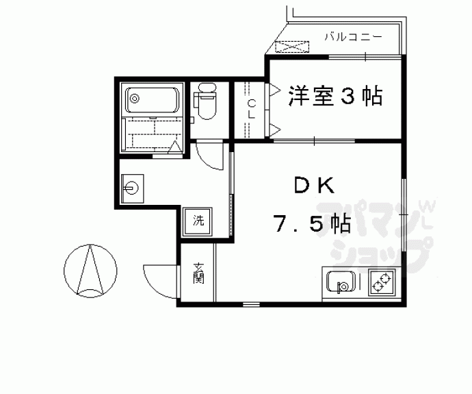 【ｎｉｃｏ京都駅】間取