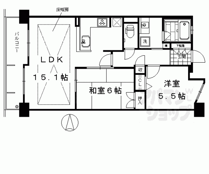 【エスリード京都洛南】間取
