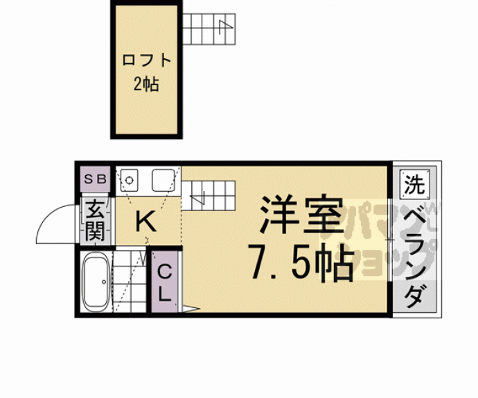 【ヴィラ若杉】間取