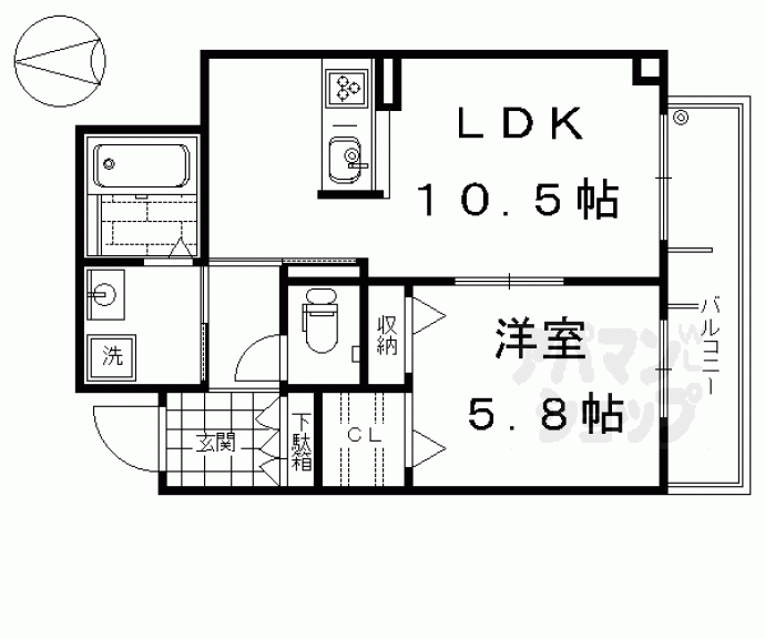 【シャーメゾンアミカル】間取