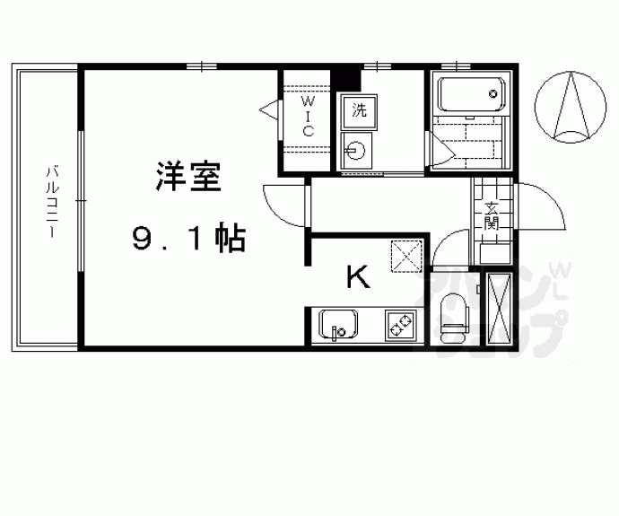 【エルベコート東山七条】間取