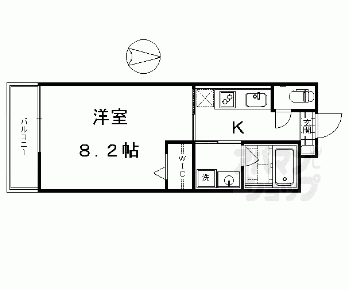 【エルベコート東山七条】間取