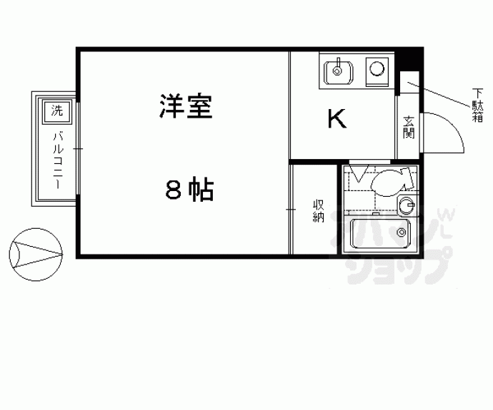 【鞘町フラッツ】間取