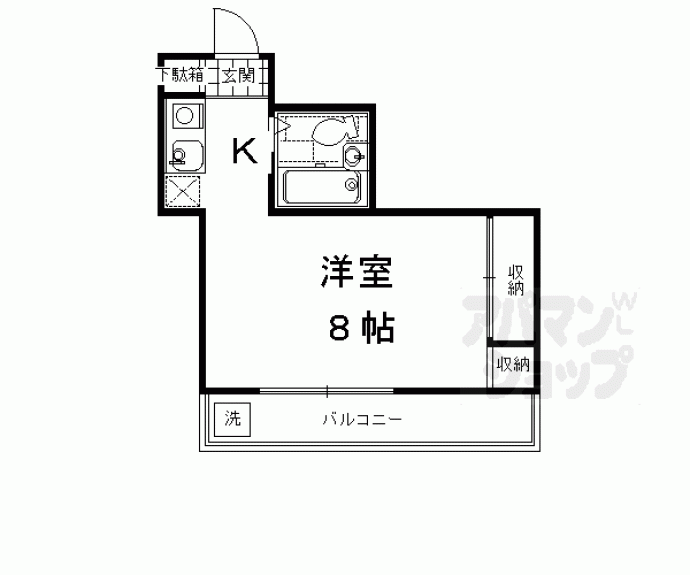 【鞘町フラッツ】間取