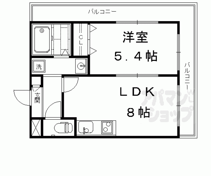 【クレアーレ富小路】間取