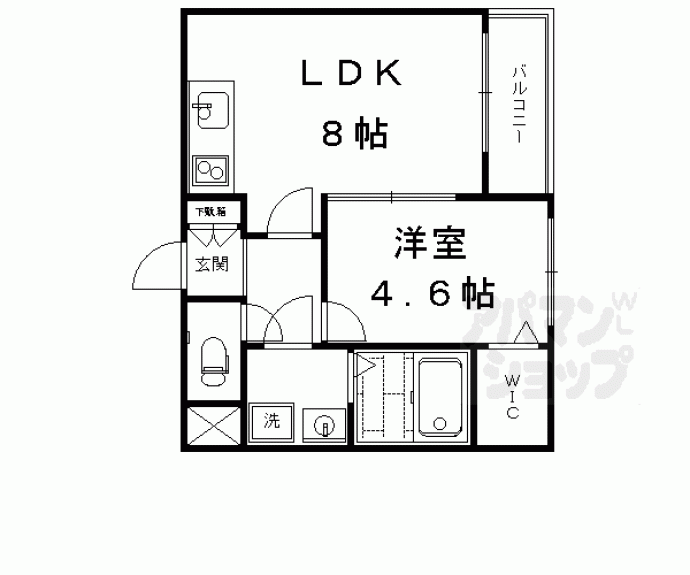 【クレアーレ富小路】間取