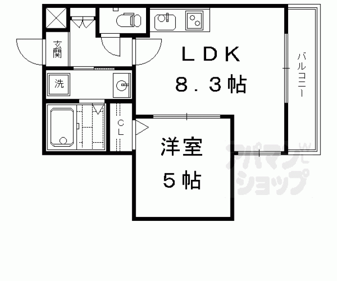 【クレアーレ富小路】間取