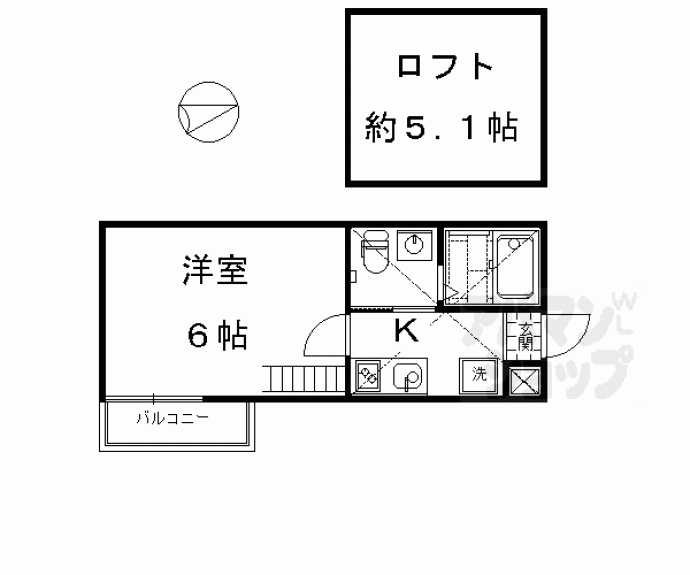 【ＫＹＯＴＯ　ＨＯＵＳＥ十条】間取