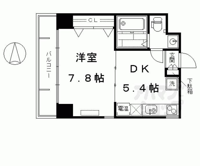 【シボラ六条高倉】間取