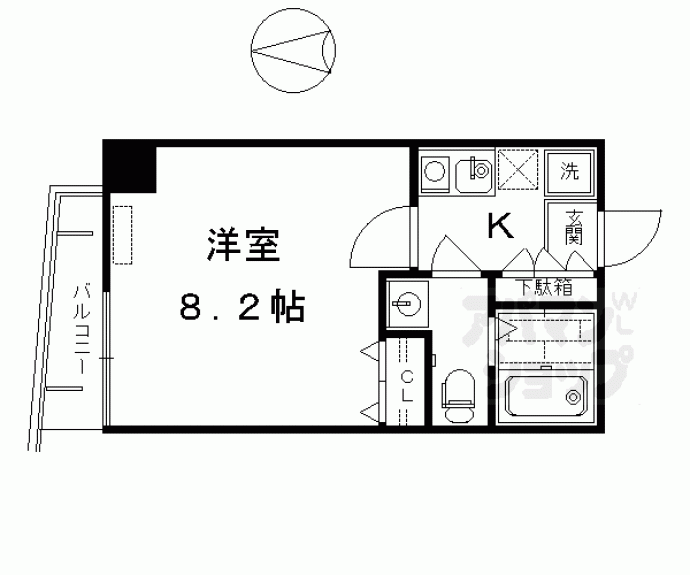 【シボラ六条高倉】間取