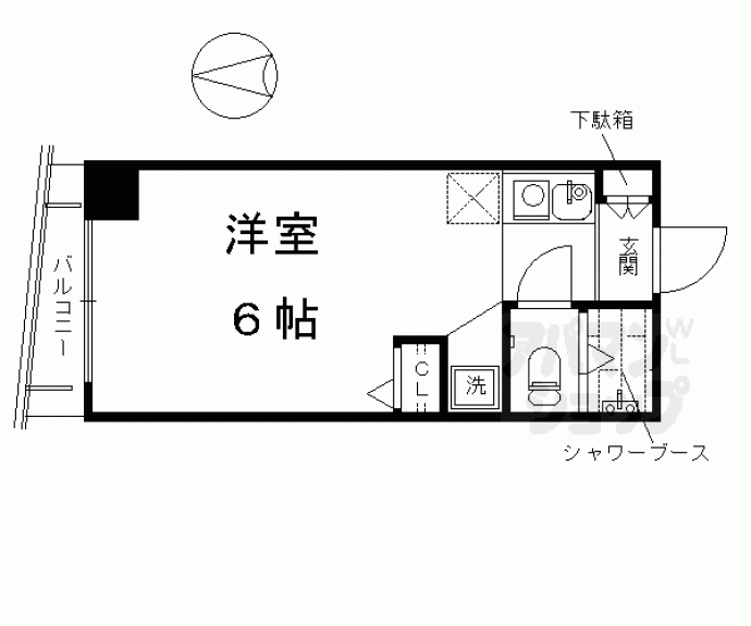 【シボラ六条高倉】間取