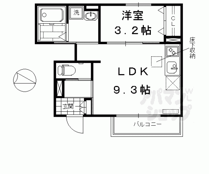 【クオリア弐番館】間取