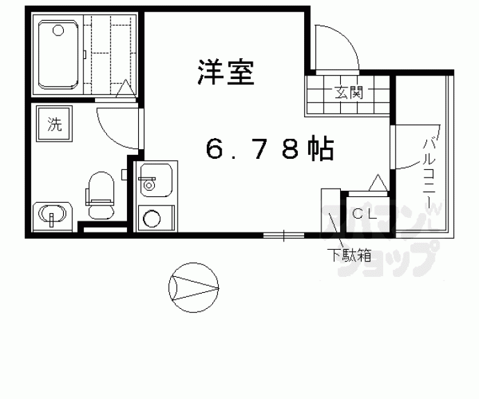 【ＫＹＯＴＯ　ＨＯＵＳＥ西寺】間取