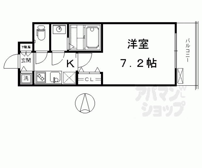 【サムティ京都西大路】間取