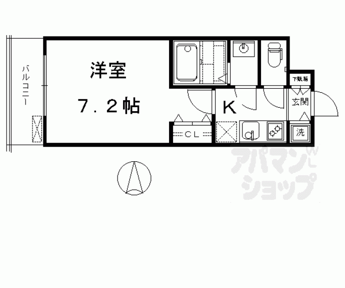 【サムティ京都西大路】間取