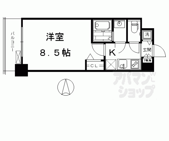 【サムティ京都西大路】間取