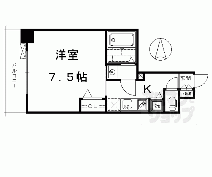 【サムティ京都西大路】間取