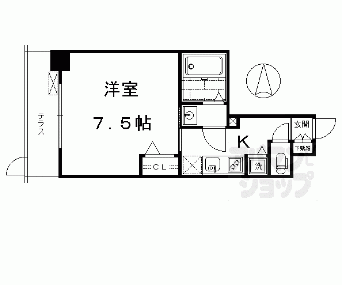 【サムティ京都西大路】間取