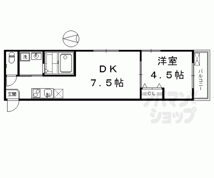【アジュールメゾン十条】間取
