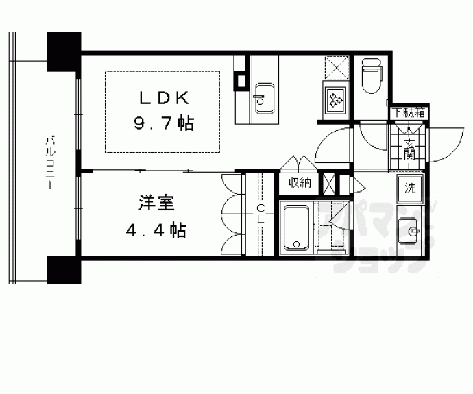 【ザ・テラス京都グランターミナル】間取