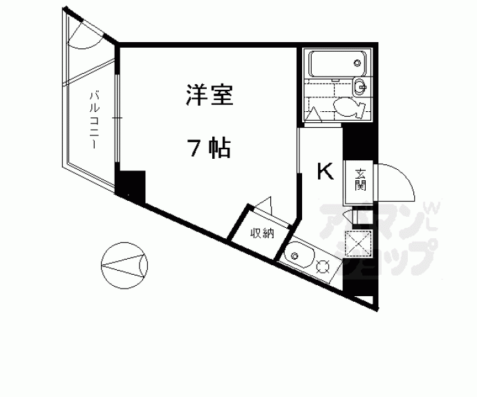 【泉涌寺ビル】間取