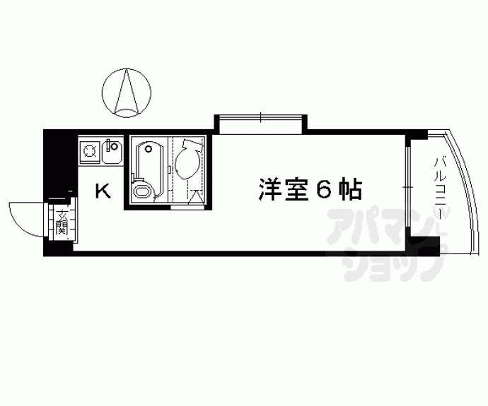 【朝日プラザ高瀬川】間取