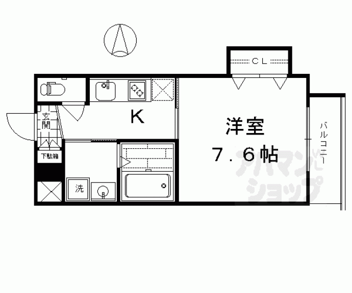 【グランレブリー桂川】間取