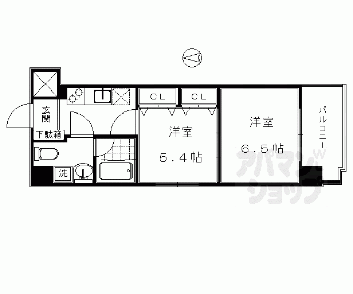 【フェルミ堀川】間取