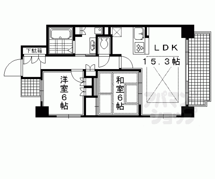 【御所西夷川町アーバンライフ】間取