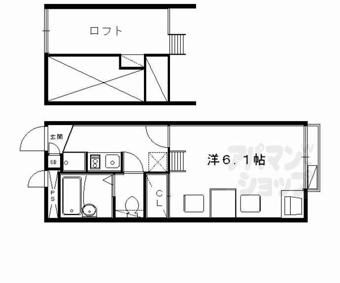 【レオパレス伸和】間取