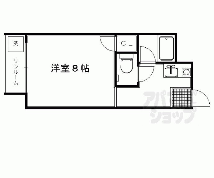【アパルトマン御所西】間取