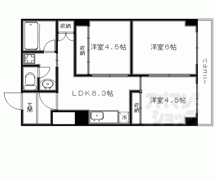 【ファーストコート今出川北】間取