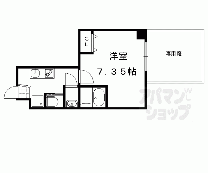 【フラッティ大徳寺南】間取