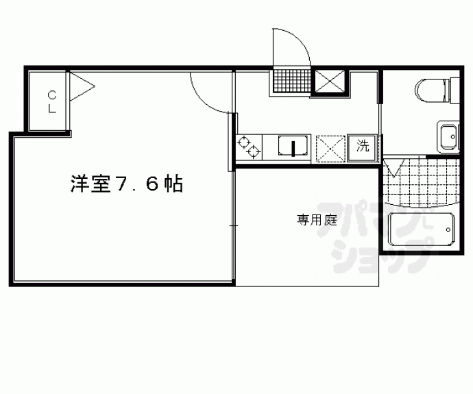 【フラッティ千本上立売】間取