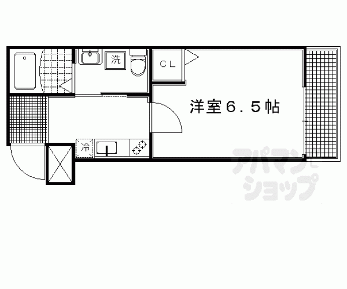 【フラッティ千本上立売】間取