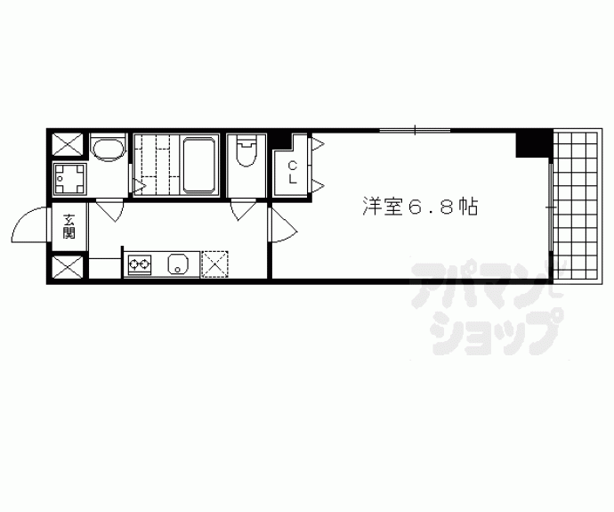 【ビラ・アペックス京都和】間取