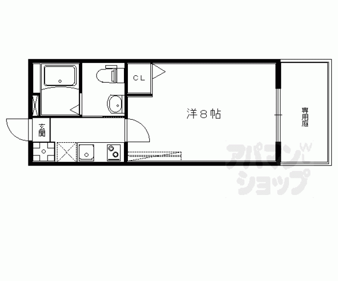 【フラッティ吉野町Ｂ】間取