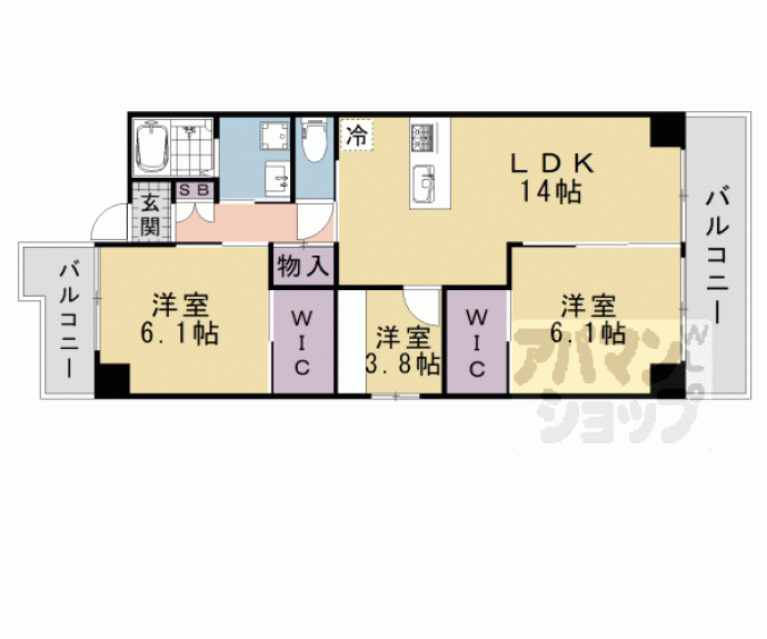 【コト北小路】間取