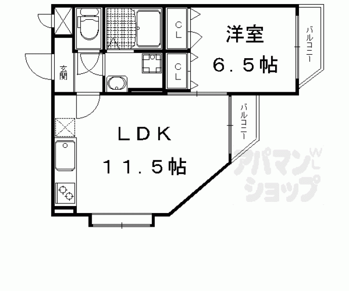 【マリベール北山】間取