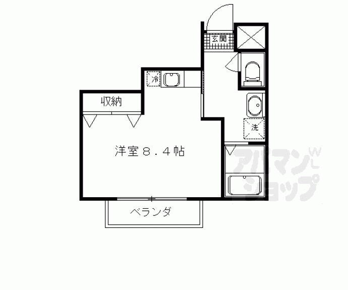 【ＧＡＲＮＥＴ一条庵】間取