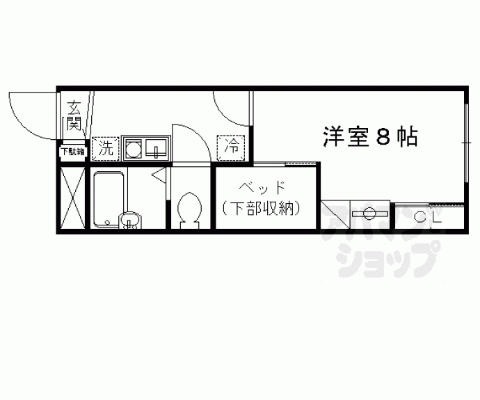 【レオパレスアルモニ】間取
