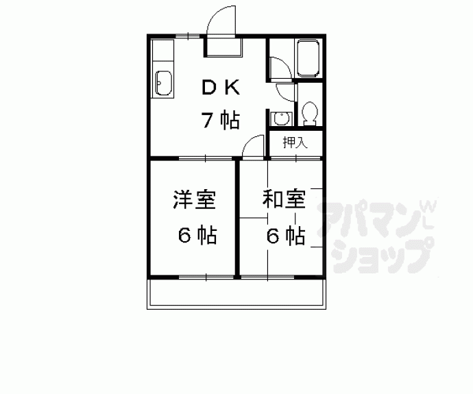 【花ノ坊ハイツ】間取