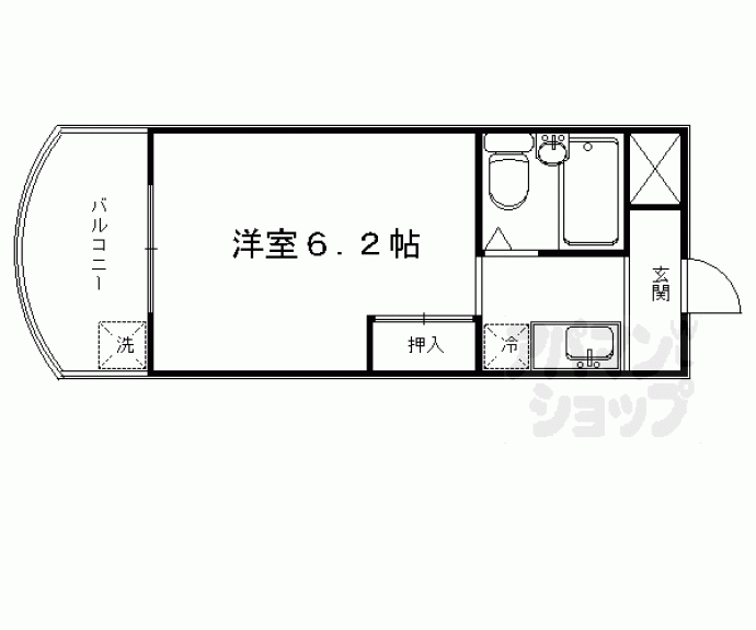 【カルフール北村】間取