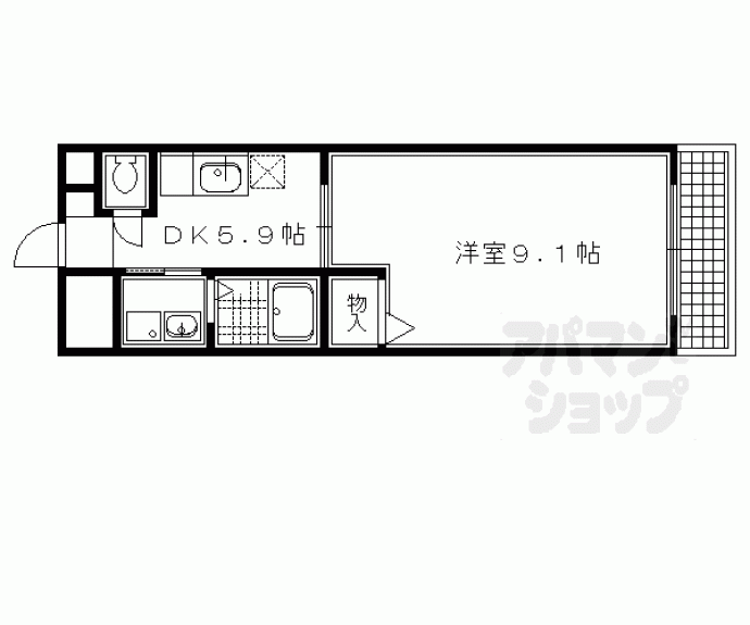 【ヒラソル・ナツＡ】間取