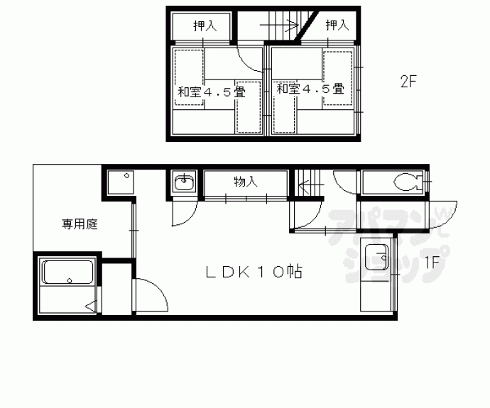【一乗寺門口町貸家３】間取