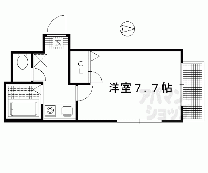 【ラフィーネ一乗寺】間取