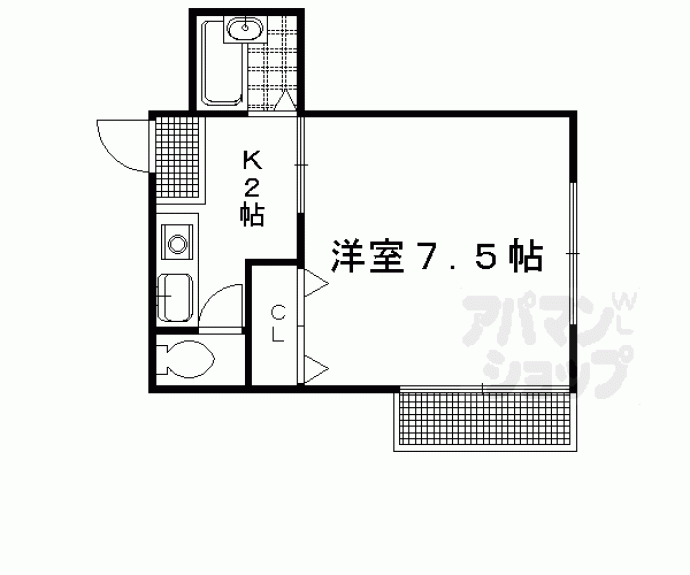 【ラフィーネ一乗寺】間取