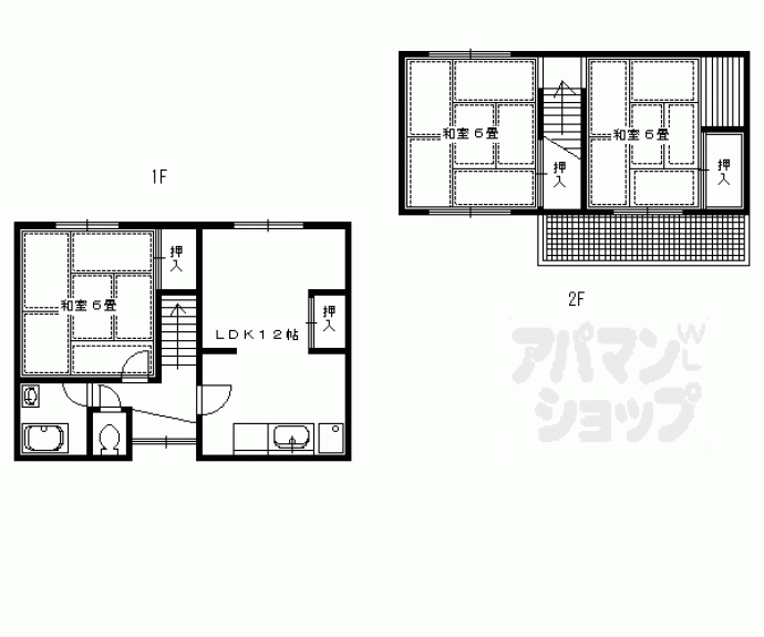 【修学院泉殿町貸家】間取