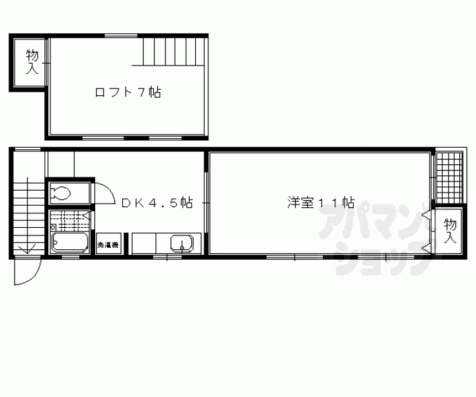 【吉田牛ノ宮町貸家】間取